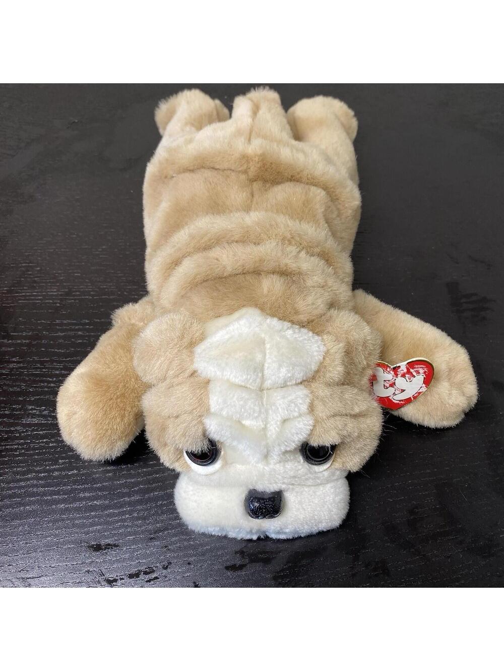 Ty Beanie Classic Churchill Bulldog Plush Wrinkles 1995 12”
